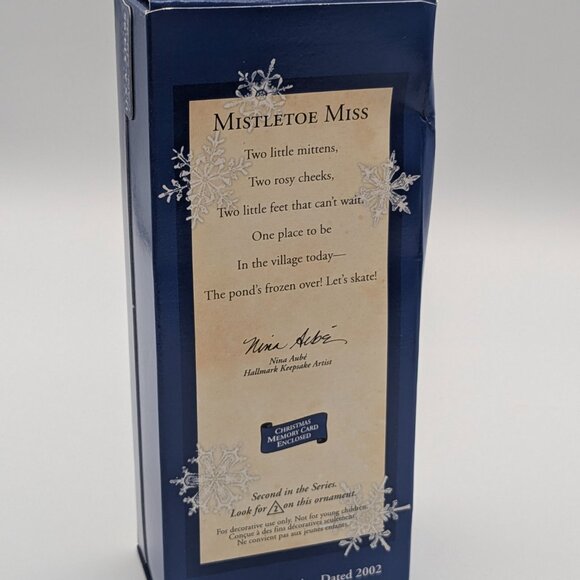 Hallmark Keepsake Mistletoe Miss 2002, 2nd in Mistletoe Miss Series, Porcelain - Picture 9 of 11